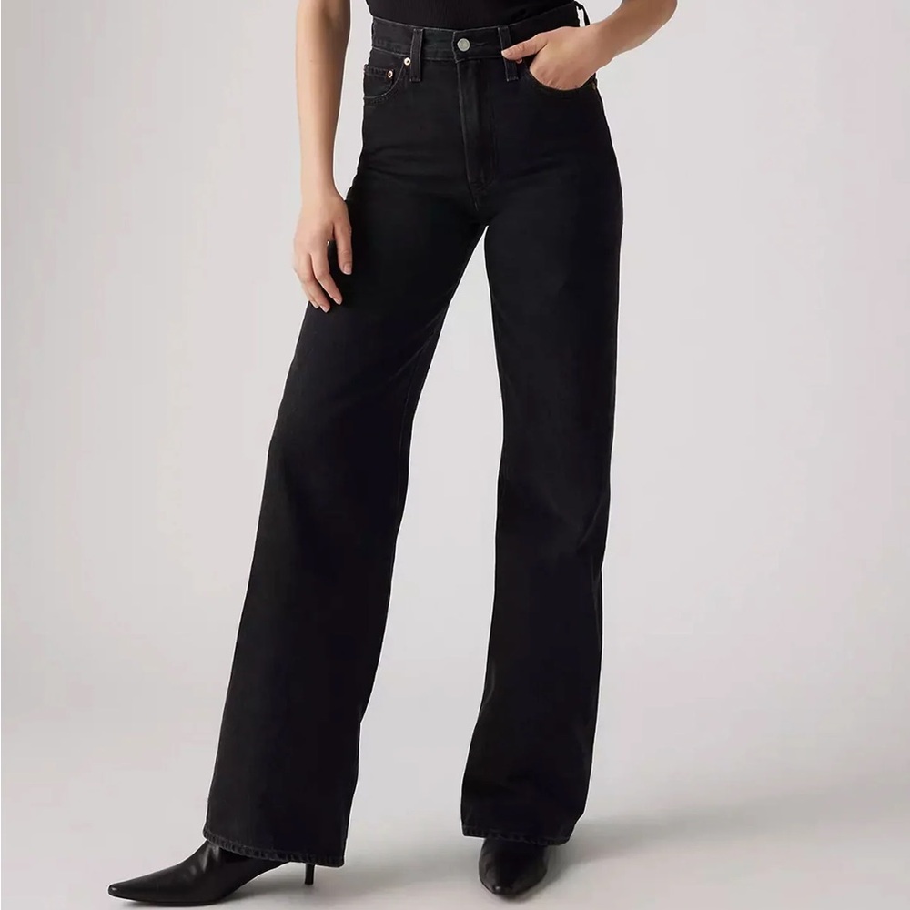 Levi's Premium Ribcage Wide Leg 30x34 Rosie Posie long length tall